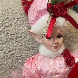 New Cynthia Rowley Happy Valentine Fay Elf Fairy Shelf Sitting Doll NWT